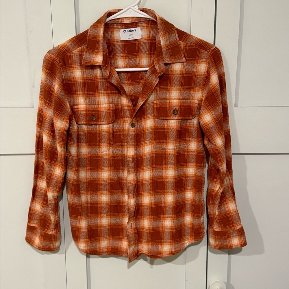 Old Navy boys flannel button up